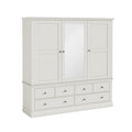 7025 Triple Wardrobe With 6 Drawers