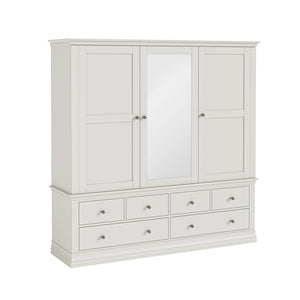 7025 Triple Wardrobe With 6 Drawers
