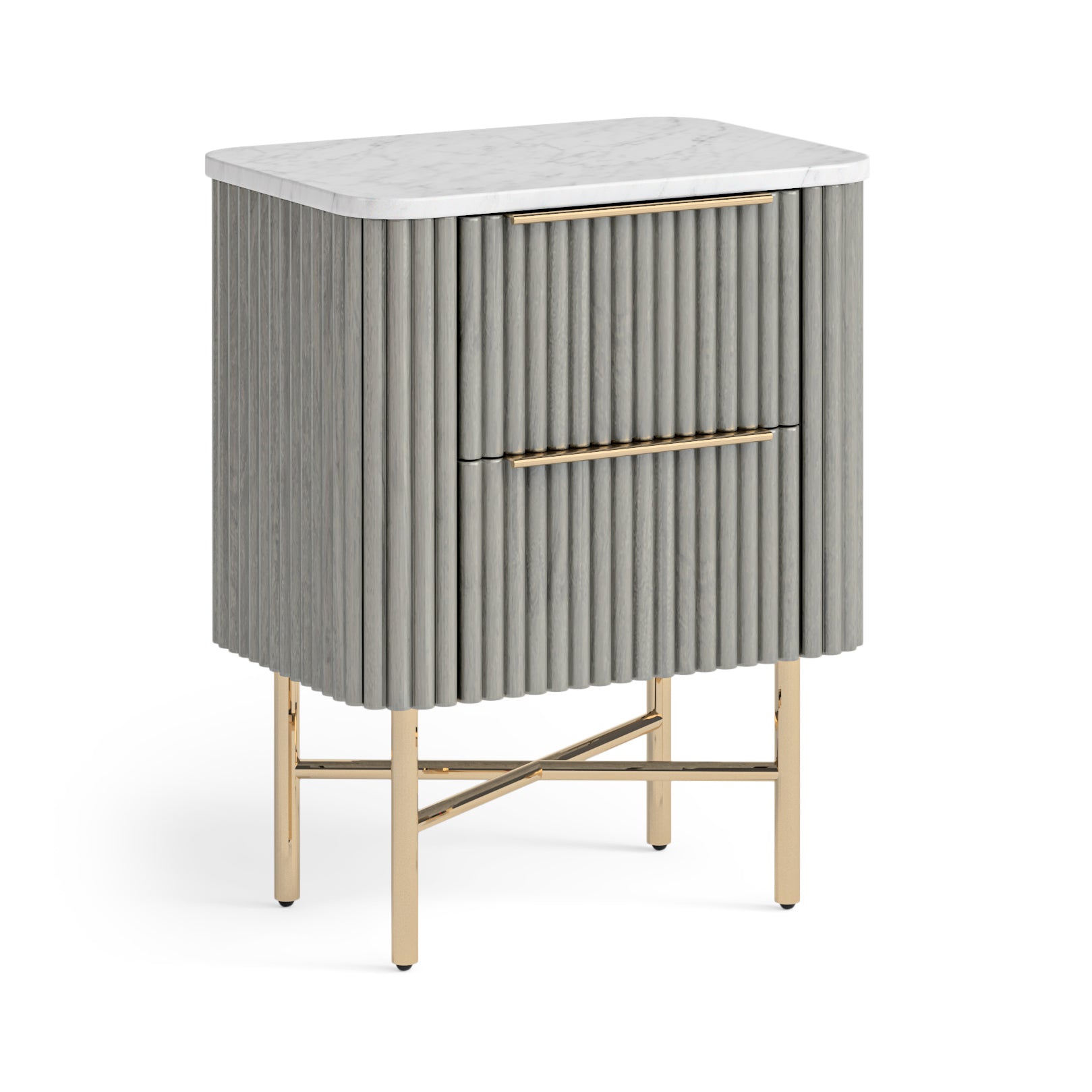 7389 Narrow Bedside - Marble Top