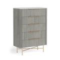 7393 5 Drawer Chest - Marble Top