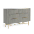 7394 6 Drawer Chest - Marble Top