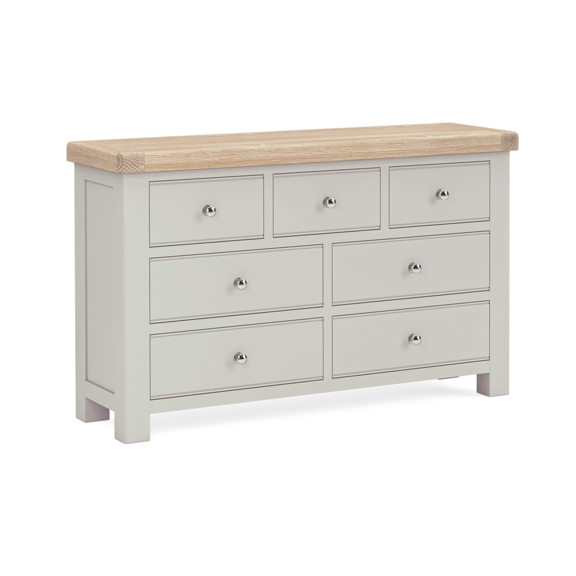 8280 3 + 4 Drawer Chest - Stone Grey