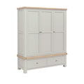 8284 Triple Wardrobe - Stone Grey