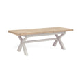 8285 Cross Leg Ext. Dining Table - Stone Grey