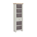8292 Slim Bookcase - Stone Grey