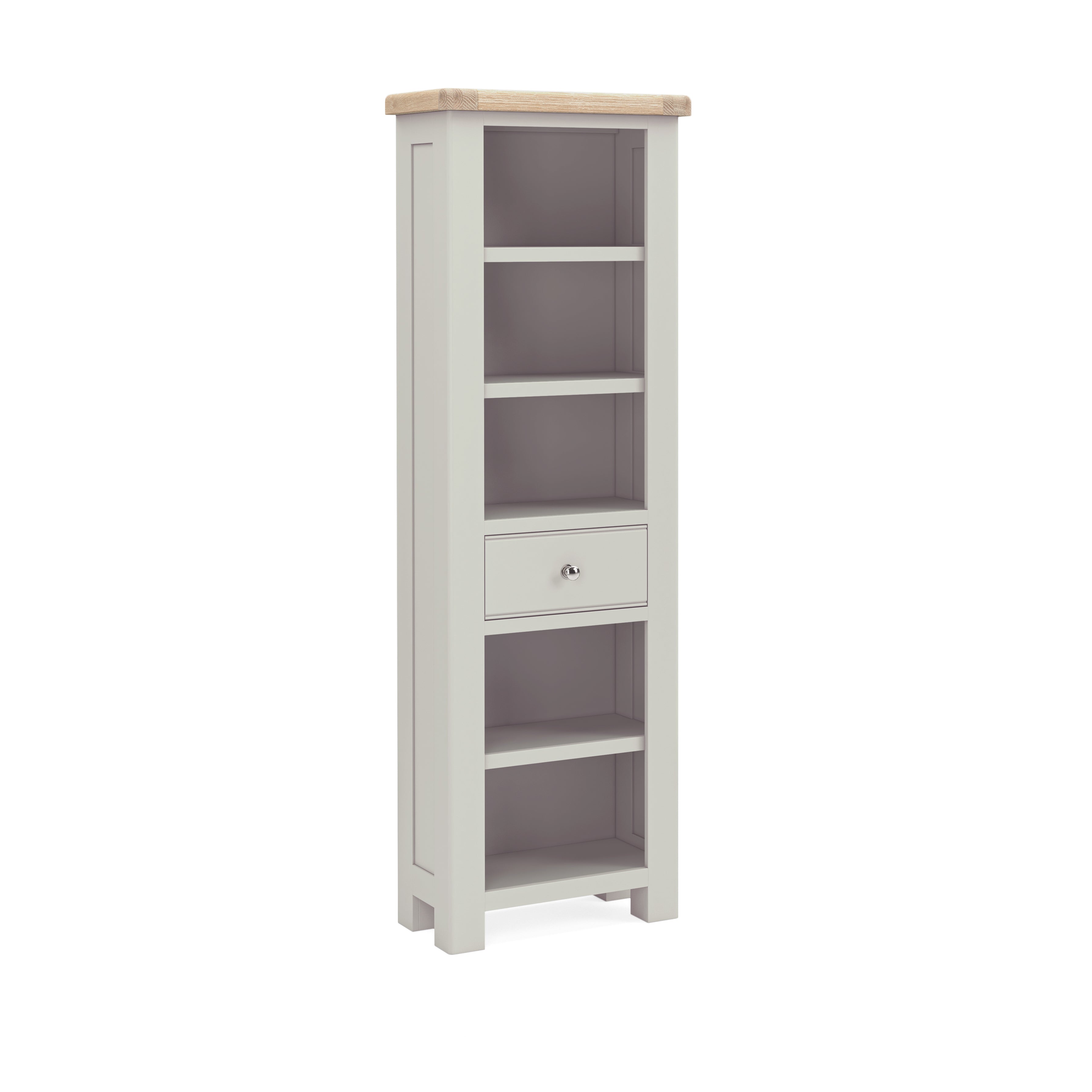 8292 Slim Bookcase - Stone Grey