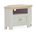 8297 Corner TV Unit With 2 Doors - Stone Grey