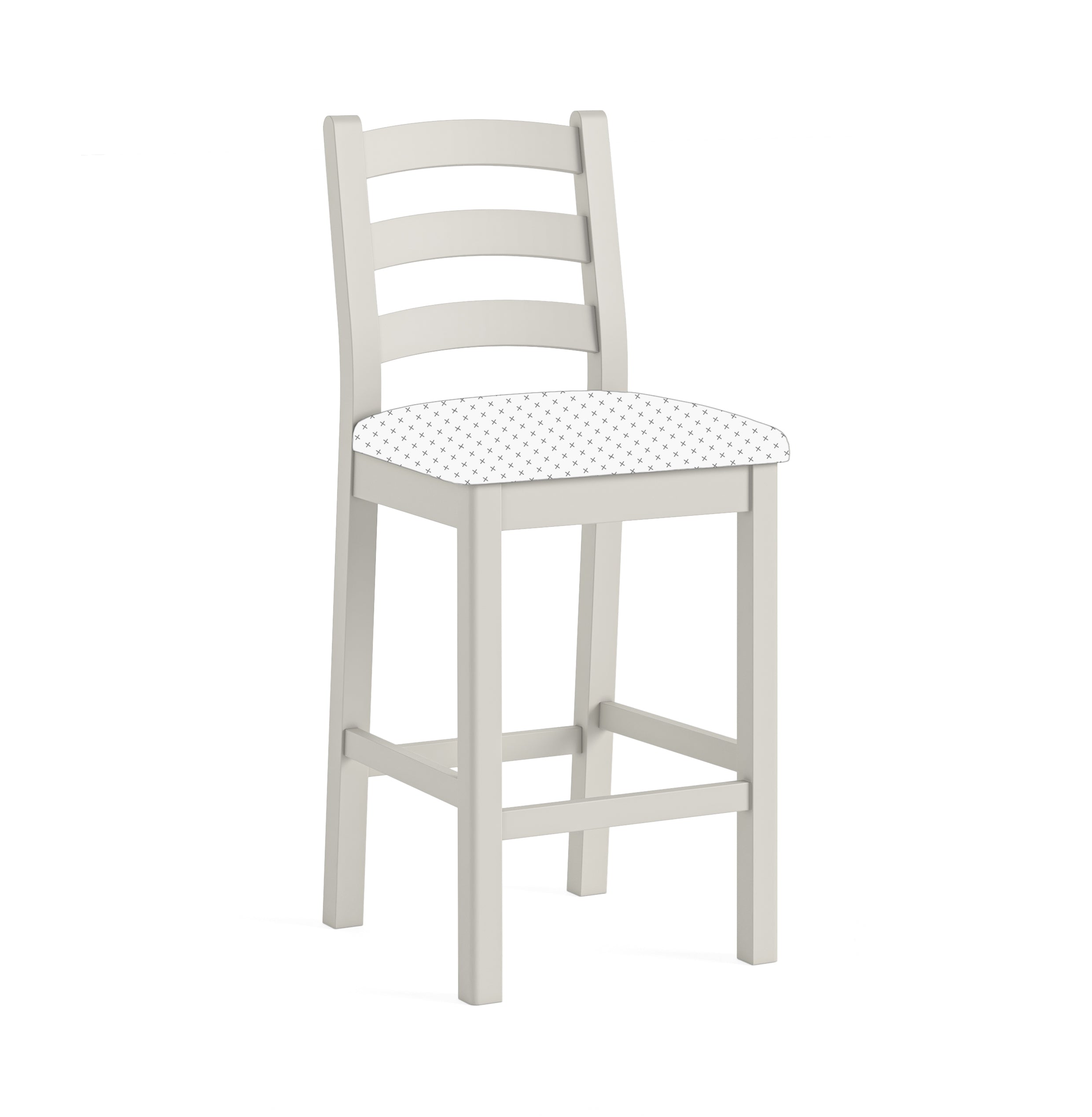 8304 Bar Stool No Cushion - Stone Grey