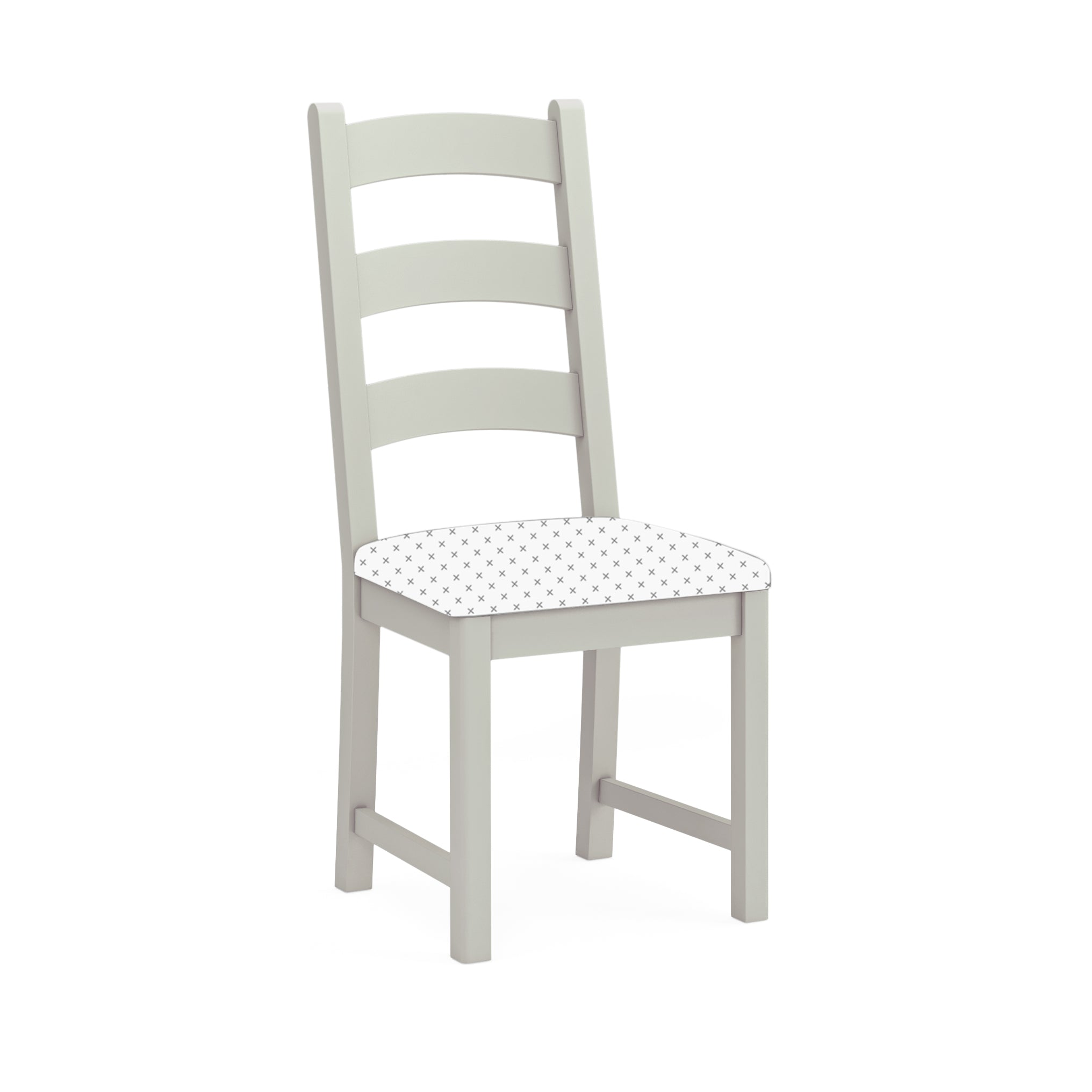 8308 Ladder Dining Chair No Cushion - Stone Grey