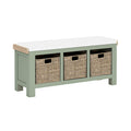 8402 Storage Bench No Cushion - Sage