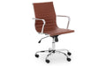 GIO203 Brown & Chrome Office Chair