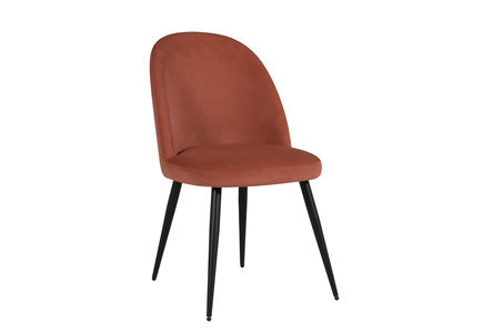 Dining Chair - Coral Black Legs