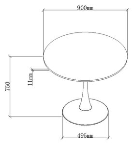 Bistro Matte Sintered S Circular Dining Table With Black Sand Powder Coated Base