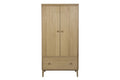 Had-422-NA Wardrobe - 2 door - Oak Natural