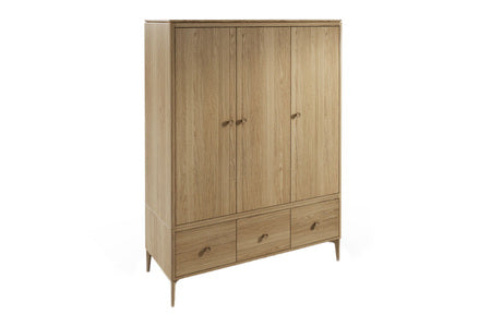 Had-423-NA Wardrobe - 3 door - Oak Natural