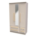 HAW162 Tall Triple 2 Drawer Mirror + Drawer Robe