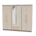 HAW192 Tall 6 Door 2 Drawer Centre Mirror Robe