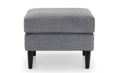 HAY204 Ottoman - Grey Chenille Fabric