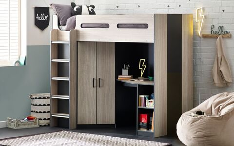 HER011 High Sleeper - Woodgrain & Anthracite
