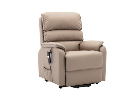Riser Reciner - Dual Motor - Plush Faux Leather