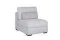 Hum-509-LTGY Armless Armless Sectional - Light Grey