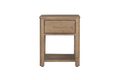 Ino-410-CW Bedside Table 1 Drawer - Cashew