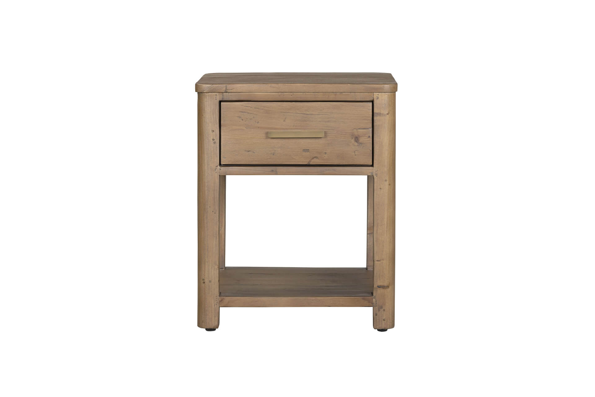Ino-410-CW Bedside Table 1 Drawer - Cashew
