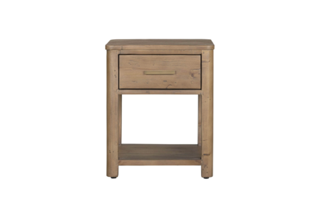 Ino-410-CW Bedside Table 1 Drawer - Cashew