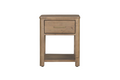 Ino-410-CW Bedside Table 1 Drawer - Cashew