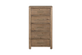 Ino-412-CW Tall Chest 5 Drawer - Cashew