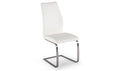 Irm-111-WH Dining Chair - Brushed Steel White
