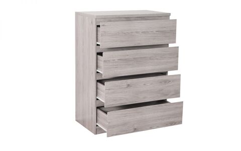 4 Drawer Chest- Grey Oak