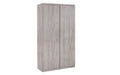 JUP306 2 Door Wardrobe - Grey Oak