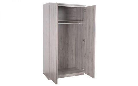2 Door Wardrobe - Grey Oak