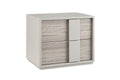Jul-410-GY Bedside Table 2 Drawer - Grey