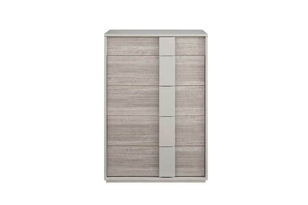 Tall Chest 4 Drawer Open Top - Grey