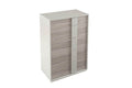 Jul-412-GY Tall Chest 4 Drawer Open Top - Grey