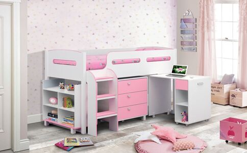 Pink Cabin Bed