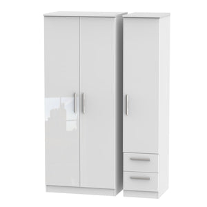 KNI150 Triple Plain + Drawer Robe