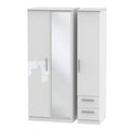 KNI157 Triple Mirror + Drawer Robe