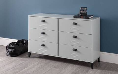 Locker 6 Drawer Wide Chest