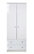 LUM081 Tall 2ft6in 2 Drawer Robe