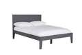 Lun-404-DKGY Bed - 4'6 - Dark Grey