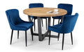 LUX002 Velvet Dining Chair - Blue