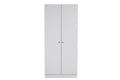 Lev-422-GY Wardrobe - 2 Door