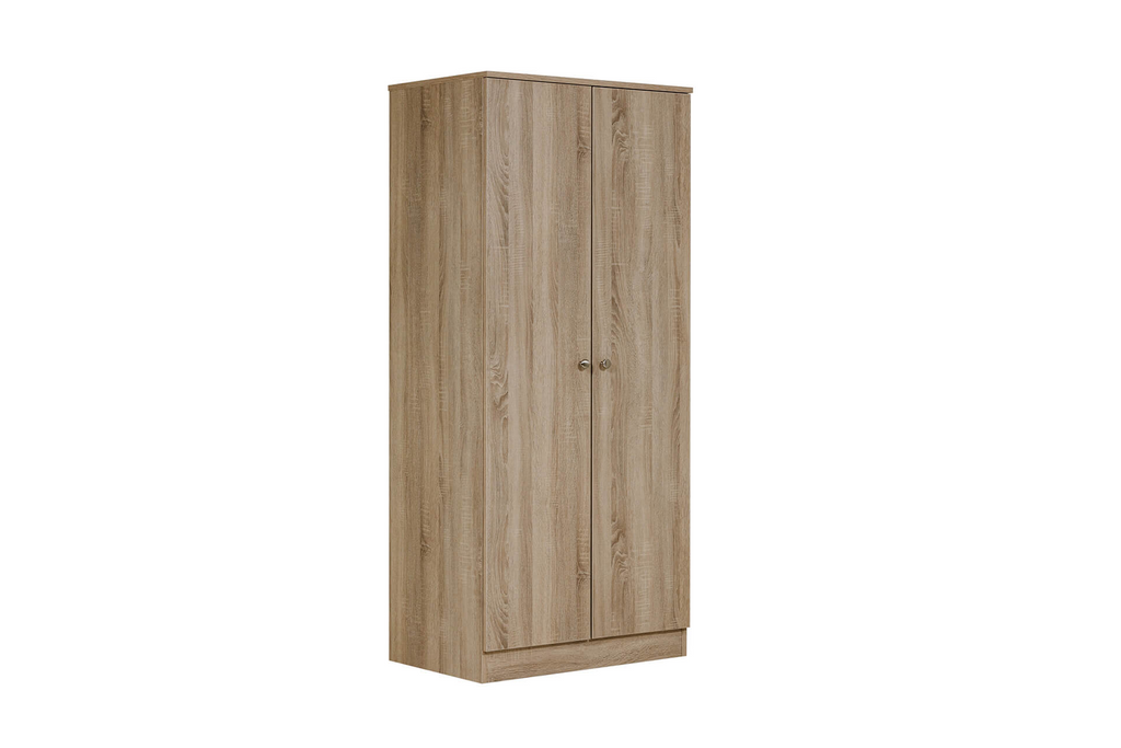 Lev-422-OK Wardrobe - 2 Door - Oak