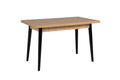 Lot-120-OK Dining Table - Rectangle 1200 Oak Top Black Leg