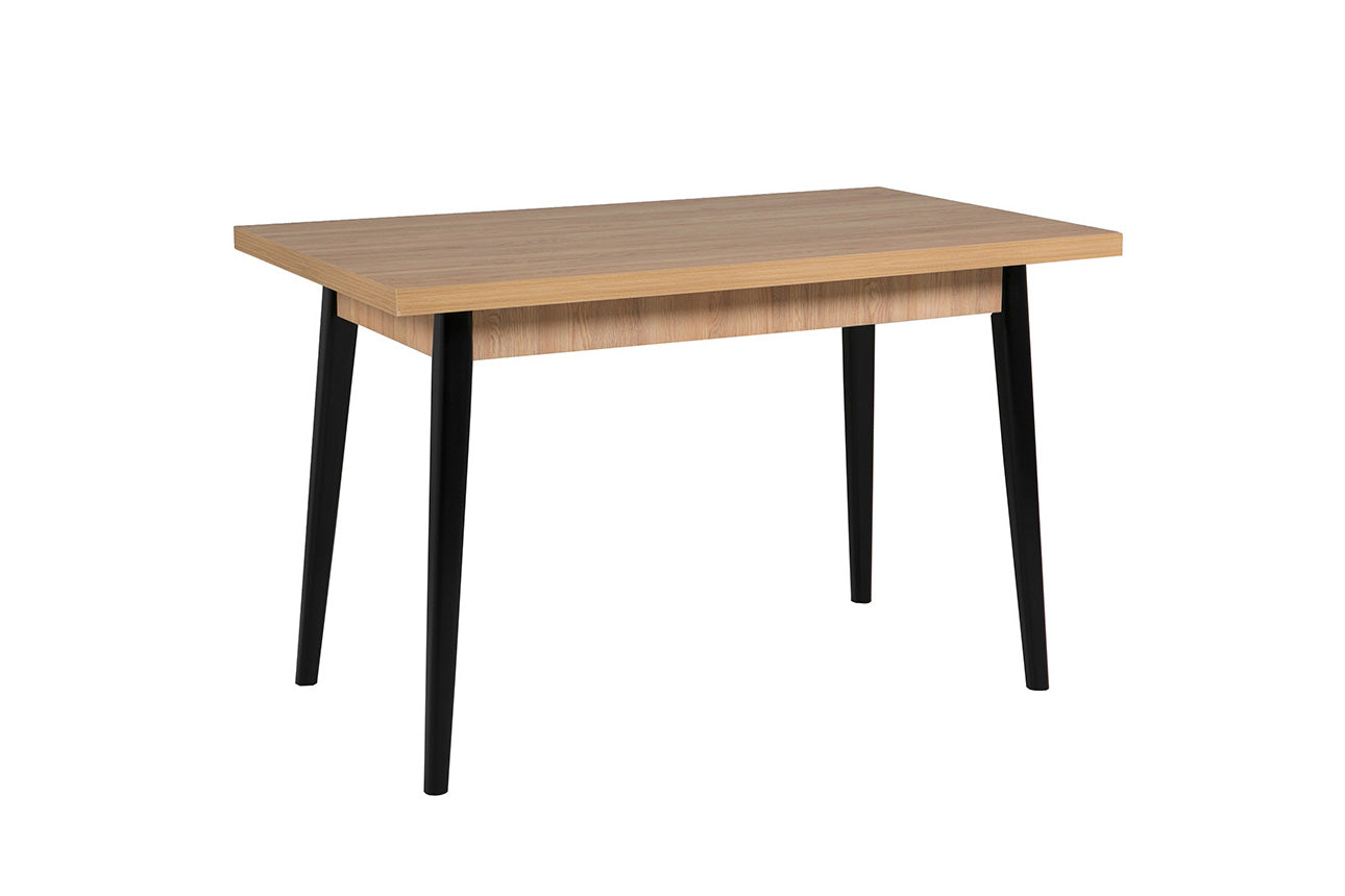 Lot-120-OK Dining Table - Rectangle 1200 Oak Top Black Leg