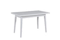 Lot-120-WH Dining Table - Rectangle 1200 White Top White Leg