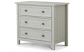 MAI002 3 Drawer Wide Chest - Dove Grey